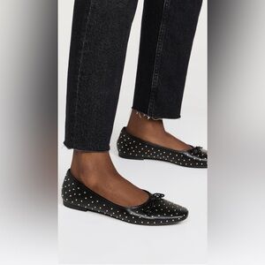 SCHUTZ - Ariana Studded Ballet Flats - Size 7.5 - NWT